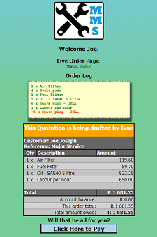 Customer Order Tracking